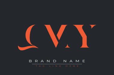 QMY soyut harf logosu tasarımı. Bu logo üç soyut harf tarafından tasarlanmıştır..