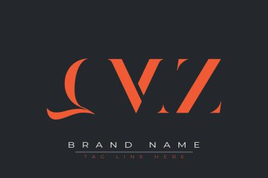 QMZ soyut harf logosu tasarımı. Bu logo üç soyut harf tarafından tasarlanmıştır..