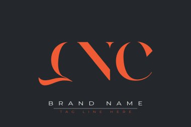 QNC soyut harf logosu tasarımı. Bu logo üç soyut harf tarafından tasarlanmıştır..