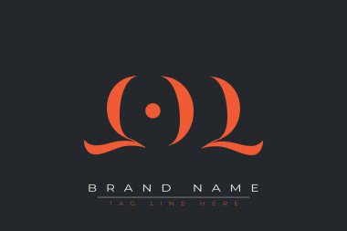 QOQ soyut harf logosu tasarımı. Bu logo üç soyut harf tarafından tasarlanmıştır..