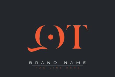 QOT soyut harf logosu tasarımı. Bu logo üç soyut harf tarafından tasarlanmıştır..