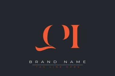 QPI soyut harf logosu tasarımı. Bu logo üç soyut harf tarafından tasarlanmıştır..