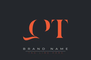 QPT soyut harf logosu tasarımı. Bu logo üç soyut harf tarafından tasarlanmıştır..