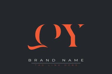 QPY soyut harf logosu tasarımı. Bu logo üç soyut harf tarafından tasarlanmıştır..