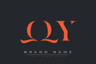 QQY soyut harf logosu tasarımı. Bu logo üç soyut harf tarafından tasarlanmıştır..
