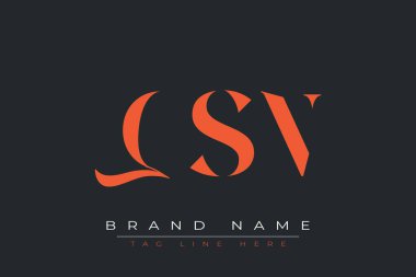 QSN soyut harf logosu tasarımı. Bu logo üç soyut harf tarafından tasarlanmıştır..