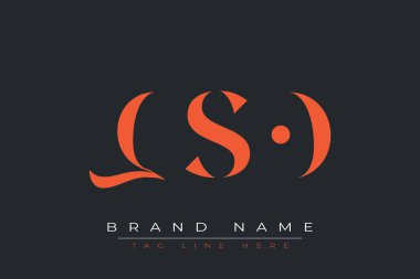 QSO soyut harf logosu tasarımı. Bu logo üç soyut harf tarafından tasarlanmıştır..