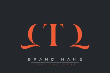 QTQ soyut harf logosu tasarımı. Bu logo üç soyut harf tarafından tasarlanmıştır..