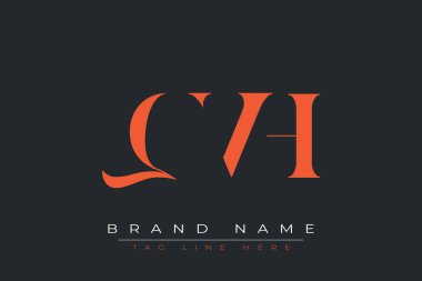 QVH soyut harf logosu tasarımı. Bu logo üç soyut harf tarafından tasarlanmıştır..
