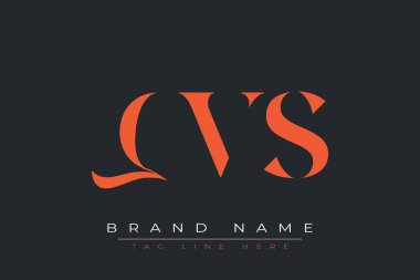 QVS soyut harf logosu tasarımı. Bu logo üç soyut harf tarafından tasarlanmıştır..