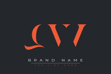 QVV soyut harf logosu tasarımı. Bu logo üç soyut harf tarafından tasarlanmıştır..