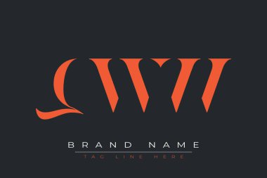 QWW soyut harf logosu tasarımı. Bu logo üç soyut harf tarafından tasarlanmıştır..