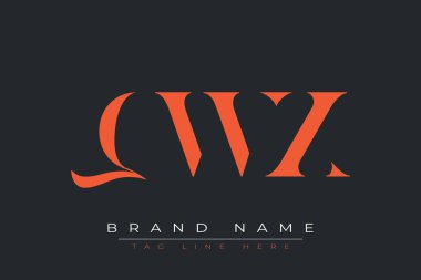 QWX soyut harf logosu tasarımı. Bu logo üç soyut harf tarafından tasarlanmıştır..