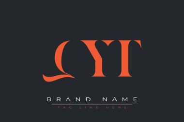QYT soyut harf logosu tasarımı. Bu logo üç soyut harf tarafından tasarlanmıştır..