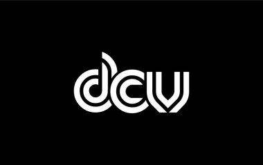 DCV Yaratıcı Eşsiz Modern Harf Logosu Tasarımı. Benzersiz bir harf dizaynına sahip stilize logo, soyut minimalist estetik ve modern cazibe sunar.