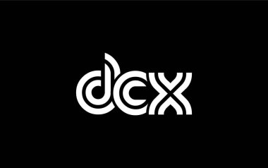 DCX Yaratıcı Eşsiz Modern Harf Logosu Tasarımı. Benzersiz bir harf dizaynına sahip stilize logo, soyut minimalist estetik ve modern cazibe sunar.