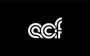ECF Yaratıcı Eşsiz Modern Harf Logosu Tasarımı. Benzersiz bir harf dizaynına sahip stilize logo, soyut minimalist estetik ve modern cazibe sunar.