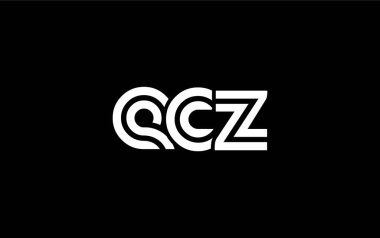 ECZ Yaratıcı Eşsiz Modern Harf Logosu Tasarımı. Benzersiz bir harf dizaynına sahip stilize logo, soyut minimalist estetik ve modern cazibe sunar.