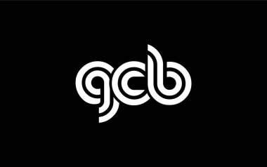 GCB Yaratıcı Eşsiz Modern Harf Logosu Tasarımı. Benzersiz bir harf dizaynına sahip stilize logo, soyut minimalist estetik ve modern cazibe sunar.