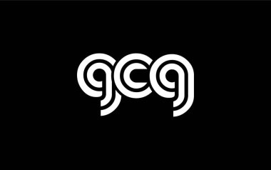 GCG Yaratıcı Eşsiz Modern Harf Logosu Tasarımı. Benzersiz bir harf dizaynına sahip stilize logo, soyut minimalist estetik ve modern cazibe sunar.