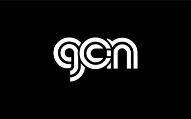 GCN Yaratıcı Eşsiz Modern Harf Logosu Tasarımı. Benzersiz bir harf dizaynına sahip stilize logo, soyut minimalist estetik ve modern cazibe sunar.
