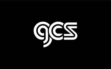 GCS Yaratıcı Eşsiz Modern Harf Logosu Tasarımı. Benzersiz bir harf dizaynına sahip stilize logo, soyut minimalist estetik ve modern cazibe sunar.