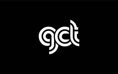 GCT Yaratıcı Eşsiz Modern Harf Logosu Tasarımı. Benzersiz bir harf dizaynına sahip stilize logo, soyut minimalist estetik ve modern cazibe sunar.