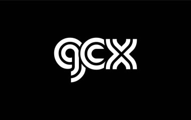 GCX Yaratıcı Eşsiz Modern Harf Logosu Tasarımı. Benzersiz bir harf dizaynına sahip stilize logo, soyut minimalist estetik ve modern cazibe sunar.