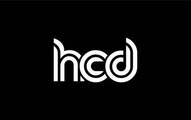HCD Yaratıcı Eşsiz Modern Harf Logosu Tasarımı. Benzersiz bir harf dizaynına sahip stilize logo, soyut minimalist estetik ve modern cazibe sunar.