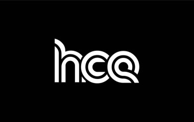 HCE Yaratıcı Eşsiz Modern Harf Logosu Tasarımı. Benzersiz bir harf dizaynına sahip stilize logo, soyut minimalist estetik ve modern cazibe sunar.