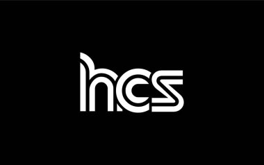 HCS Yaratıcı Eşsiz Modern Harf Logosu Tasarımı. Benzersiz bir harf dizaynına sahip stilize logo, soyut minimalist estetik ve modern cazibe sunar.