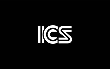 ICS Yaratıcı Eşsiz Modern Harf Logosu Tasarımı. Benzersiz bir harf dizaynına sahip stilize logo, soyut minimalist estetik ve modern cazibe sunar.
