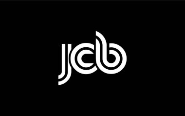 JCB Yaratıcı Eşsiz Modern Harf Logosu Tasarımı. Benzersiz bir harf dizaynına sahip stilize logo, soyut minimalist estetik ve modern cazibe sunar.