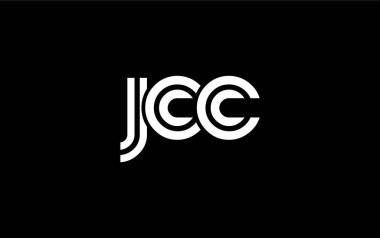 JCC Yaratıcı Eşsiz Modern Harf Logosu Tasarımı. Benzersiz bir harf dizaynına sahip stilize logo, soyut minimalist estetik ve modern cazibe sunar.