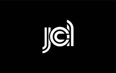 JCL Yaratıcı Eşsiz Modern Harf Logosu Tasarımı. Benzersiz bir harf dizaynına sahip stilize logo, soyut minimalist estetik ve modern cazibe sunar.