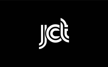 JCT Yaratıcı Eşsiz Modern Harf Logosu Tasarımı. Benzersiz bir harf dizaynına sahip stilize logo, soyut minimalist estetik ve modern cazibe sunar.