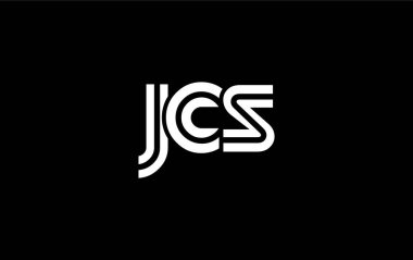 JCS Yaratıcı Eşsiz Modern Harf Logosu Tasarımı. Benzersiz bir harf dizaynına sahip stilize logo, soyut minimalist estetik ve modern cazibe sunar.