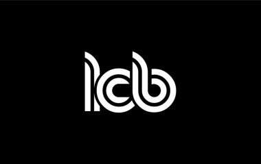 LCB Yaratıcı Eşsiz Modern Harf Logosu Tasarımı. Benzersiz bir harf dizaynına sahip stilize logo, soyut minimalist estetik ve modern cazibe sunar.