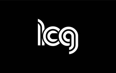 LCG Yaratıcı Eşsiz Modern Harf Logosu Tasarımı. Benzersiz bir harf dizaynına sahip stilize logo, soyut minimalist estetik ve modern cazibe sunar.