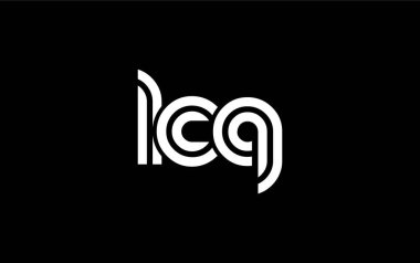 LCQ Yaratıcı Eşsiz Modern Harf Logosu Tasarımı. Benzersiz bir harf dizaynına sahip stilize logo, soyut minimalist estetik ve modern cazibe sunar.