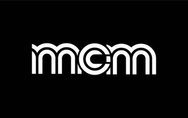 MCM Yaratıcı Eşsiz Modern Harf Logosu Tasarımı. Benzersiz bir harf dizaynına sahip stilize logo, soyut minimalist estetik ve modern cazibe sunar.