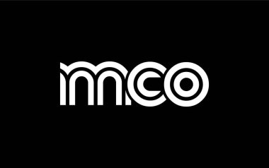 MCO Yaratıcı Eşsiz Modern Harf Logosu Tasarımı. Benzersiz bir harf dizaynına sahip stilize logo, soyut minimalist estetik ve modern cazibe sunar.