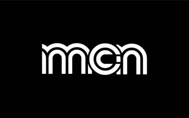MCN Yaratıcı Eşsiz Modern Harf Logosu Tasarımı. Benzersiz bir harf dizaynına sahip stilize logo, soyut minimalist estetik ve modern cazibe sunar.