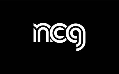 NCG Yaratıcı Eşsiz Modern Harf Logosu Tasarımı. Benzersiz bir harf dizaynına sahip stilize logo, soyut minimalist estetik ve modern cazibe sunar.