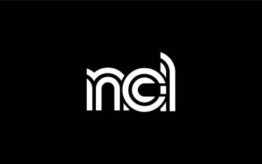 NCL Yaratıcı Eşsiz Modern Harf Logosu Tasarımı. Benzersiz bir harf dizaynına sahip stilize logo, soyut minimalist estetik ve modern cazibe sunar.