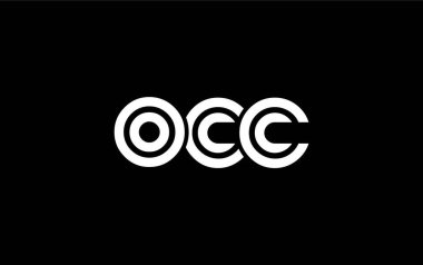 OCC Yaratıcı Eşsiz Modern Harf Logosu Tasarımı. Benzersiz bir harf dizaynına sahip stilize logo, soyut minimalist estetik ve modern cazibe sunar.