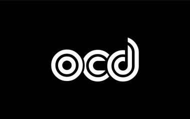 OCD Yaratıcı Eşsiz Modern Harf Logosu Tasarımı. Benzersiz bir harf dizaynına sahip stilize logo, soyut minimalist estetik ve modern cazibe sunar.