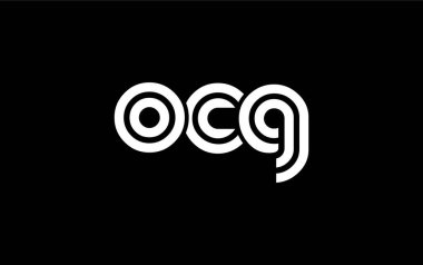 OCG Yaratıcı Eşsiz Modern Harf Logosu Tasarımı. Benzersiz bir harf dizaynına sahip stilize logo, soyut minimalist estetik ve modern cazibe sunar.