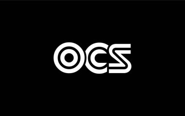 OCS Yaratıcı Eşsiz Modern Harf Logosu Tasarımı. Benzersiz bir harf dizaynına sahip stilize logo, soyut minimalist estetik ve modern cazibe sunar.