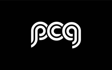 PCG Yaratıcı Eşsiz Modern Harf Logosu Tasarımı. Benzersiz bir harf dizaynına sahip stilize logo, soyut minimalist estetik ve modern cazibe sunar.